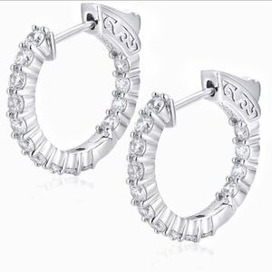 Sterling Silver 925 Hoop Earring